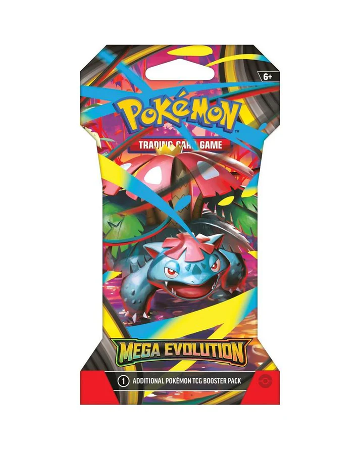 Pokémon TCG: Mega Evolution Sleeved Booster Pack, factory sealed