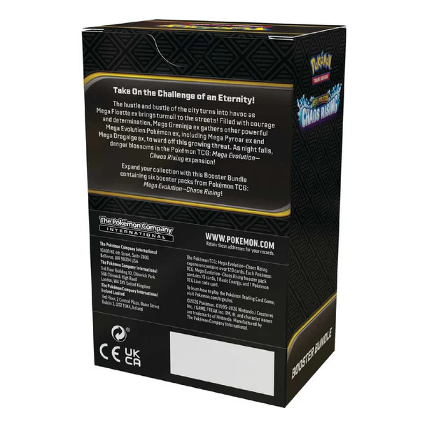 Pokémon TCG: Chaos Rising Booster Bundle, product detail