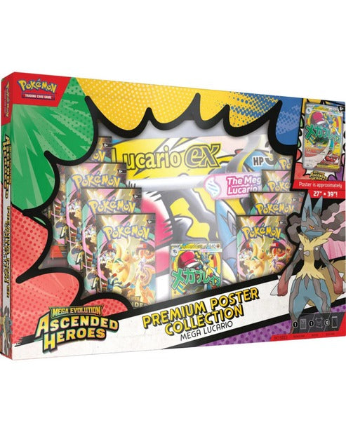 Pokemon TCG Ascended Heroes Premium Poster Collection: Mega Lucario