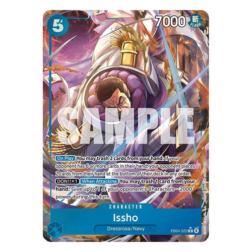 One Piece Card Game: Issho EB04-022 Rare Alternate Art (The Azure Sea's Seven) — NM
