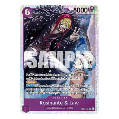 Rosinante & Law EB04-038 Super Rare from One Piece Card Game: The Azure Sea's Seven