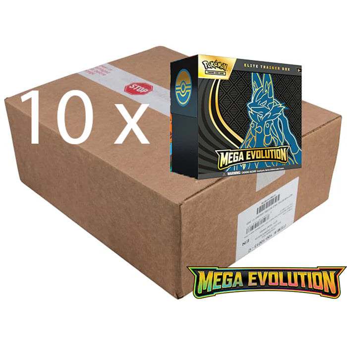 Pokémon TCG: Mega Evolution ETB Sealed Case, factory sealed