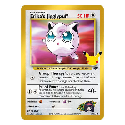 Erika's Jigglypuff 69/132 Classic Collection from Pokémon TCG: 30th Celebration, Near Mint
