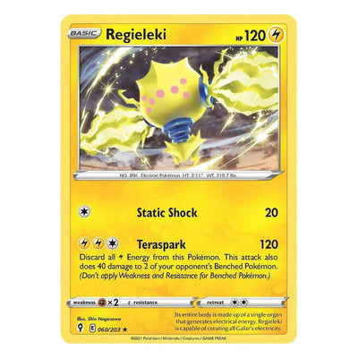 Regieleki 060/203 Holo Rare from Pokémon TCG: Evolving Skies