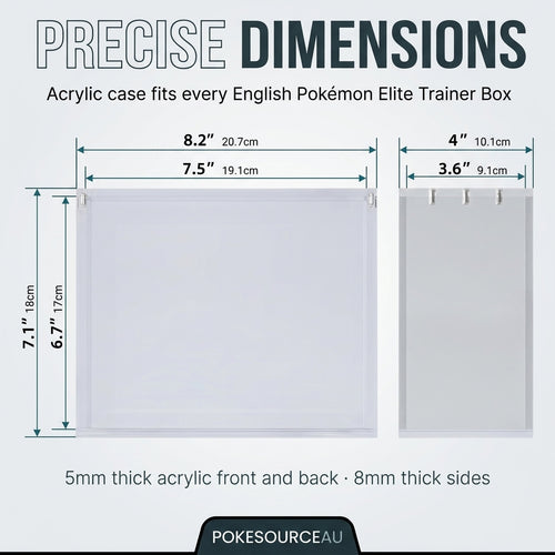 Pokémon Elite Trainer Box Acrylic Display Case