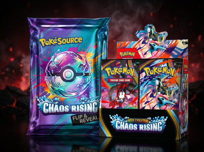 Chaos Rising Rip Box Pokémon TCG rip box, chase prize Chaos Rising Booster Box, PokéSource