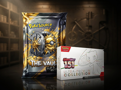 The Vault Rip Box Pokémon TCG rip box, chase prize 151 Ultra-Premium Collection, PokéSource