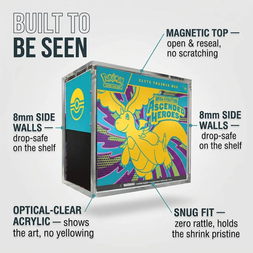 Pokémon Elite Trainer Box Acrylic Display Case