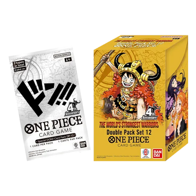 Double Pack Set 12 DP-12 box shown with the Special DON!! card pack included in the set