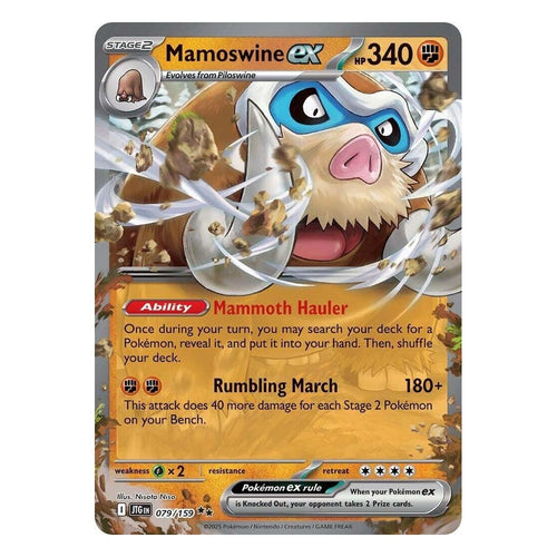 Pokémon TCG: Mamoswine ex 079/159 Double Rare (Journey Together) — NM