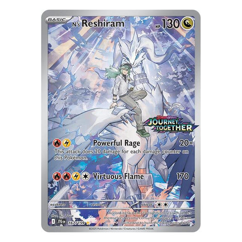 Pokémon TCG: N's Reshiram 167/159 Promo (Journey Together Stamped Promo) — NM