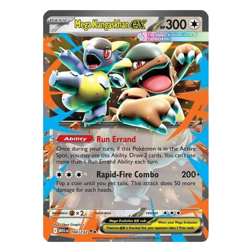 Mega Kangaskhan ex 104/132 Double Rare from Pokémon TCG: Mega Evolution