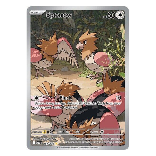 Pokémon TCG: Spearow 151/132 Illustration Rare (Mega Evolution) — NM