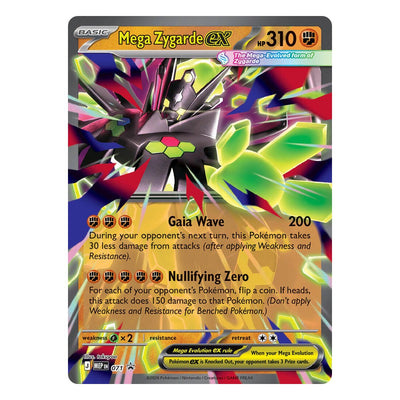 Mega Zygarde ex 071 Promo from Pokémon TCG: Mega Evolution Black Star Promos