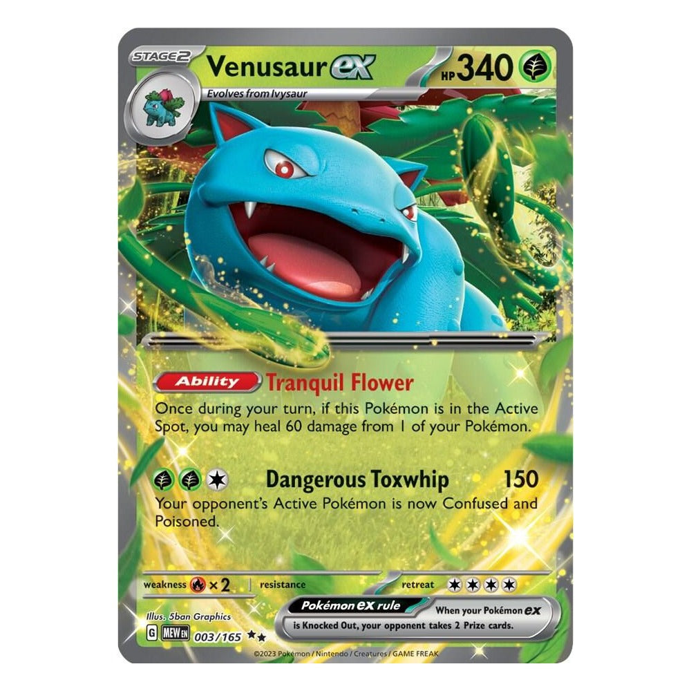 Venusaur ex 003/165 Double Rare from Pokémon TCG: Scarlet & Violet 151
