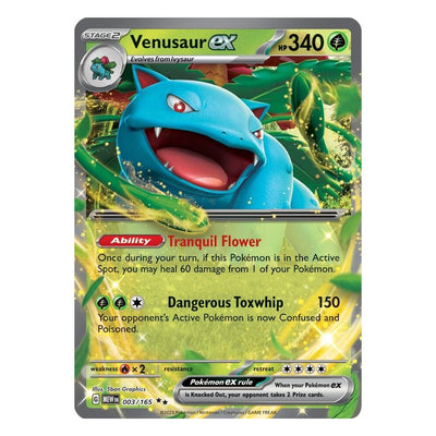 Venusaur ex 003/165 Double Rare from Pokémon TCG: Scarlet & Violet 151