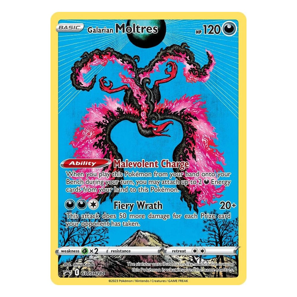 Galarian Moltres SWSH284 Sword & Shield Black Star Promo, Near Mint