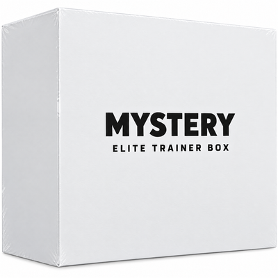 Pokémon TCG: Mystery Elite Trainer Box, plain white elite trainer box on a white background, PokéSource