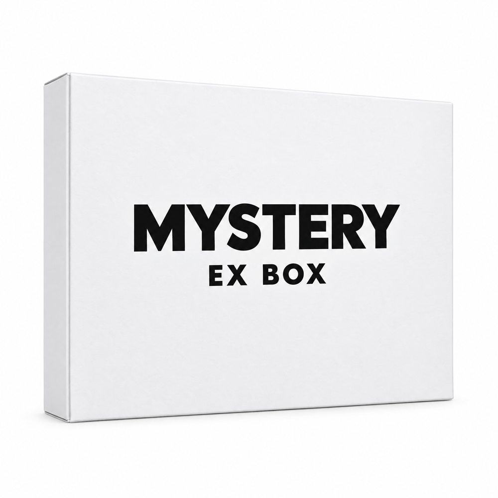Pokémon TCG: Mystery ex Box, plain white ex box on a white background, PokéSource