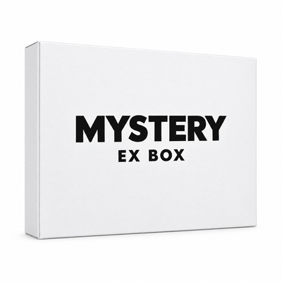 Pokémon TCG: Mystery ex Box, plain white ex box on a white background, PokéSource