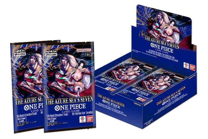 One Piece Card Game: Azure Sea's Seven Booster Pack — packs + display