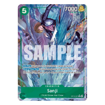 Sanji OP13-027 Rare Alternate Art from One Piece Card Game: Carrying On His Will