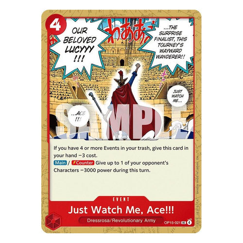 One Piece Card Game: Just Watch Me, Ace!!! OP15-021 Uncommon (Adventure on Kami's Island) — NM