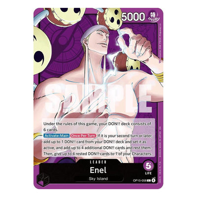 Enel OP15-058 Leader from One Piece Card Game: Adventure on Kami's Island