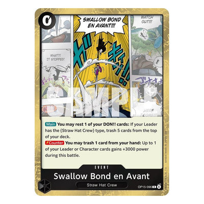 Swallow Bond en Avant OP15-096 Rare from One Piece Card Game: Adventure on Kami's Island