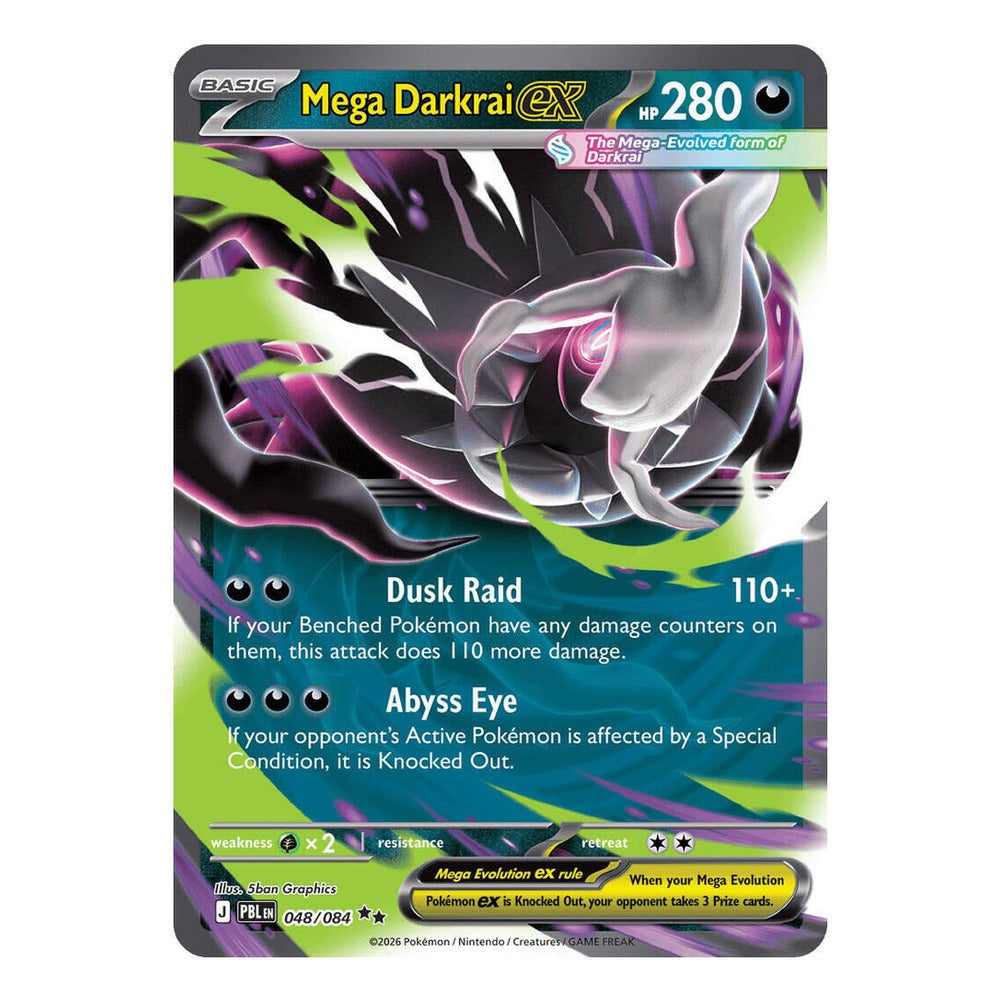 Mega Darkrai ex 048/084 Double Rare from Pokémon TCG: Pitch Black