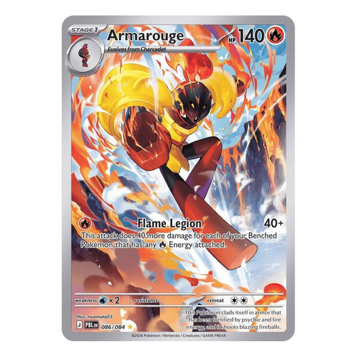 Pokémon TCG: Armarouge 086/084 Illustration Rare (Pitch Black) — NM