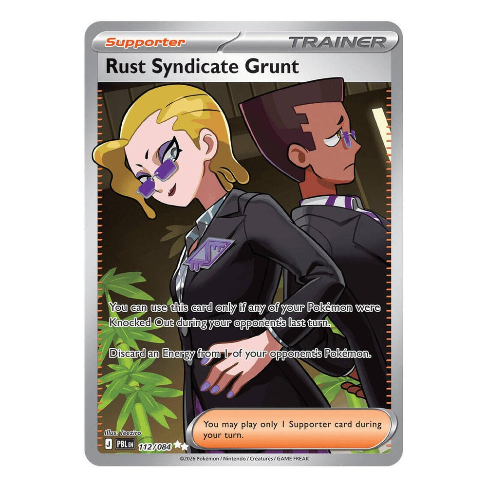 Rust Syndicate Grunt 112/084 Ultra Rare from Pokémon TCG: Pitch Black