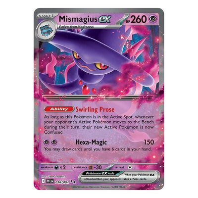 Mismagius ex 036/094 Double Rare from Pokémon TCG: Phantasmal Flames
