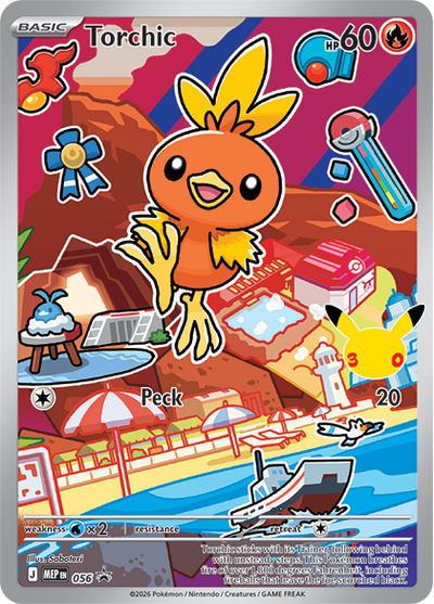 Pokémon TCG: First Partner Illustration Collection — Series 3 (Pre-order) — promo card - Torchic