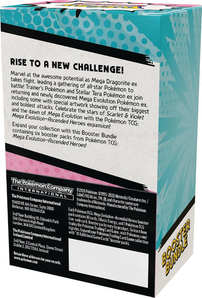 Pokémon TCG: Ascended Heroes Booster Bundle — box back