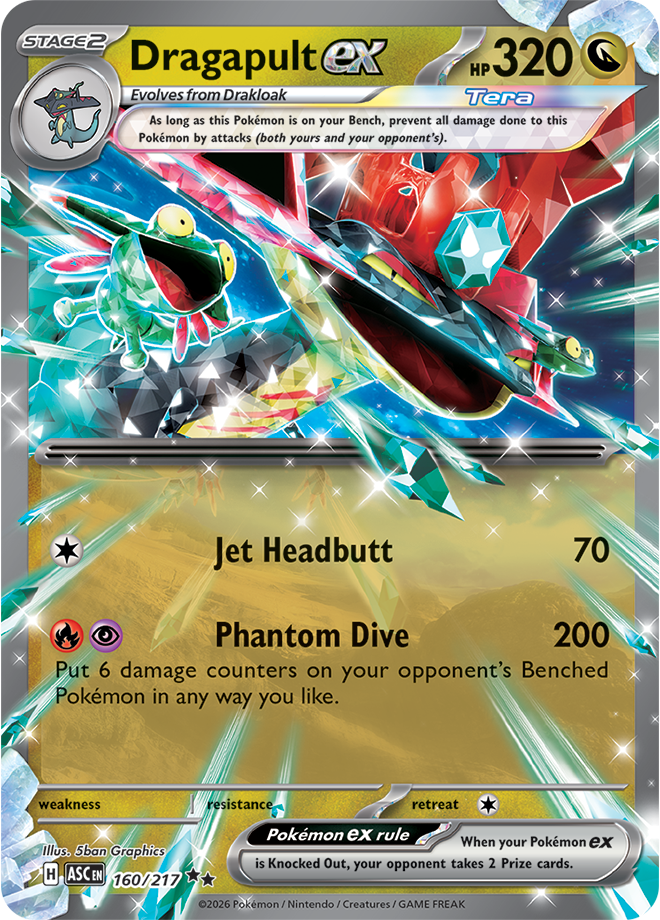 Pokémon TCG: Ascended Heroes Booster Pack — chase card - Dragapult ex
