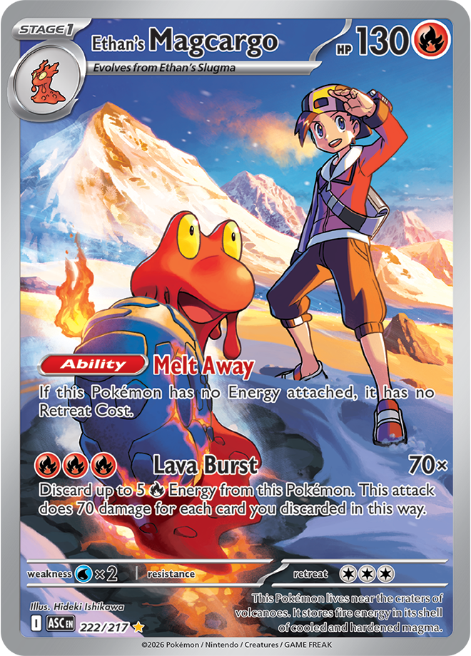 Pokémon TCG: Ascended Heroes Booster Pack — illustration rare - Ethan's Magcargo