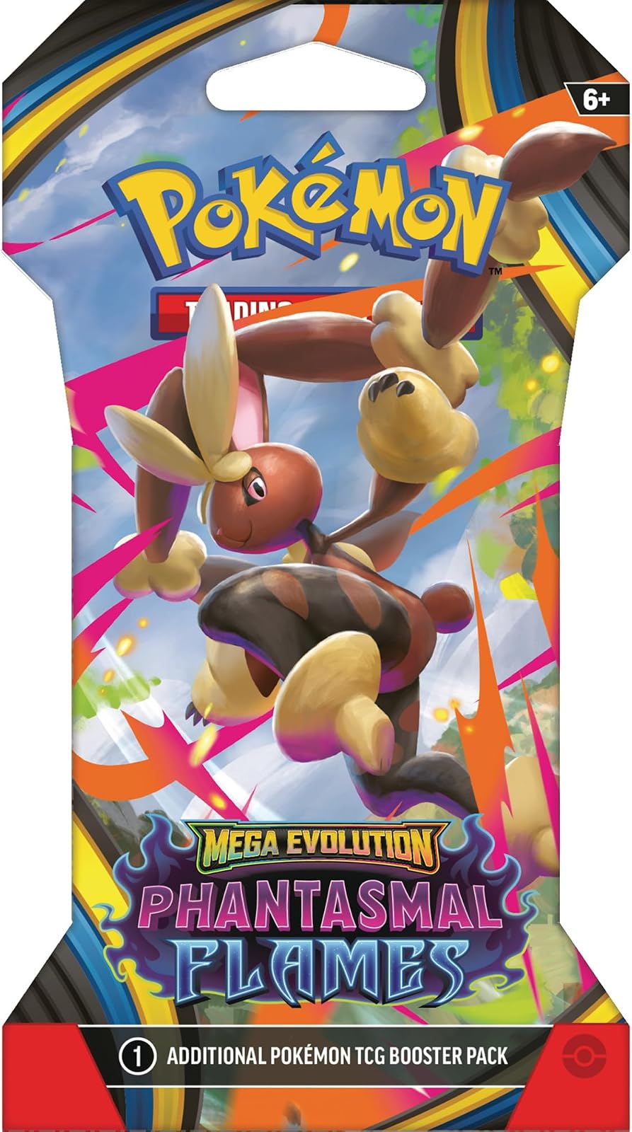 Pokémon TCG: Phantasmal Flames Blister Pack — pack art - Mega Lopunny