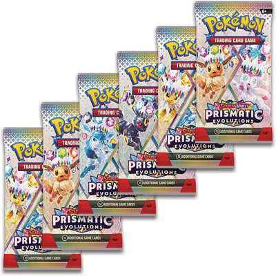 Pokémon TCG: Prismatic Evolutions Booster Pack — pack arts