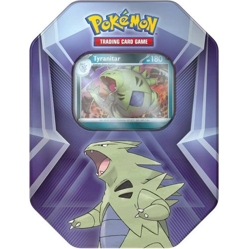 Pokémon TCG Triple Whammy Collector Tin range — all 3 designs (Tyranitar, Darkrai, Slaking trios)