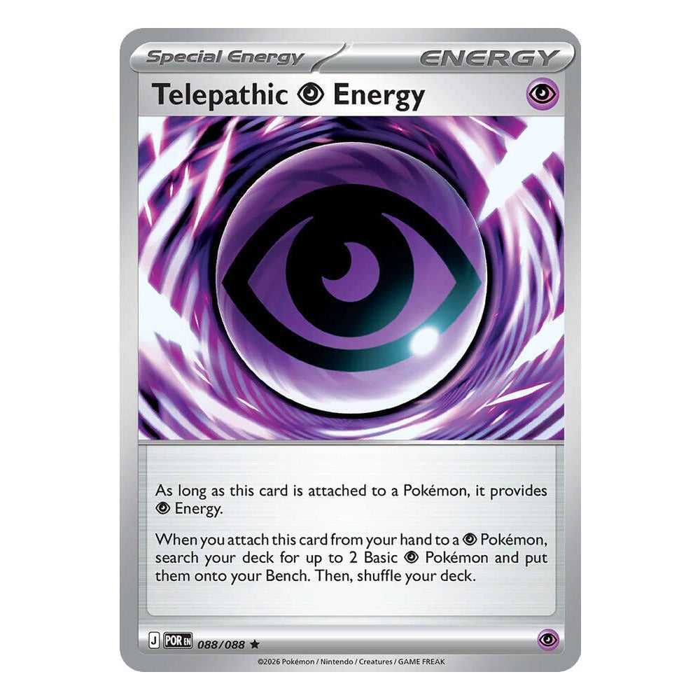 Telepathic Psychic Energy 088/088 Holo Rare from Pokémon TCG: Perfect Order