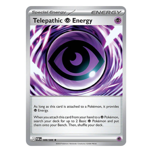 Pokémon TCG: Telepathic Psychic Energy 088/088 Holo Rare (Perfect Order) — NM