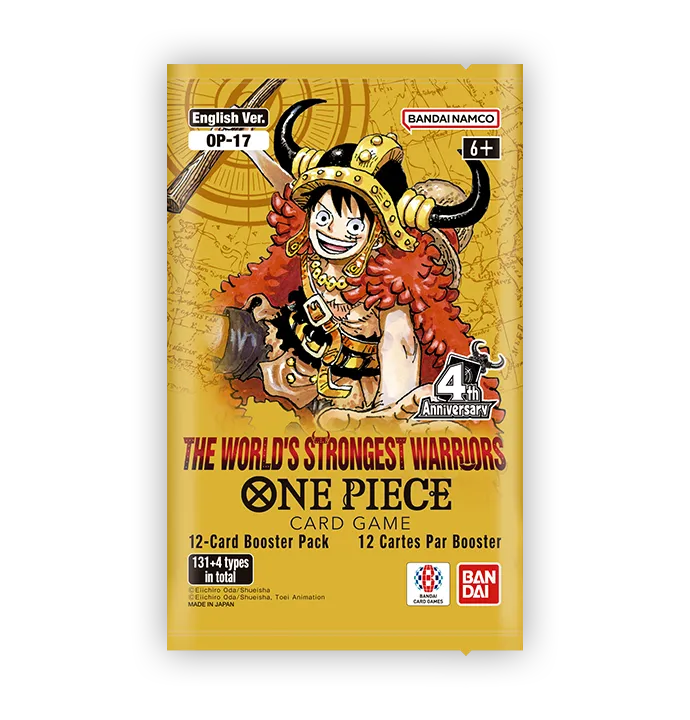 One Piece Card Game OP-17 The World's Strongest Warriors booster pack, factory sealed English print