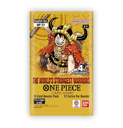 One Piece Card Game OP-17 The World's Strongest Warriors booster pack, factory sealed English print