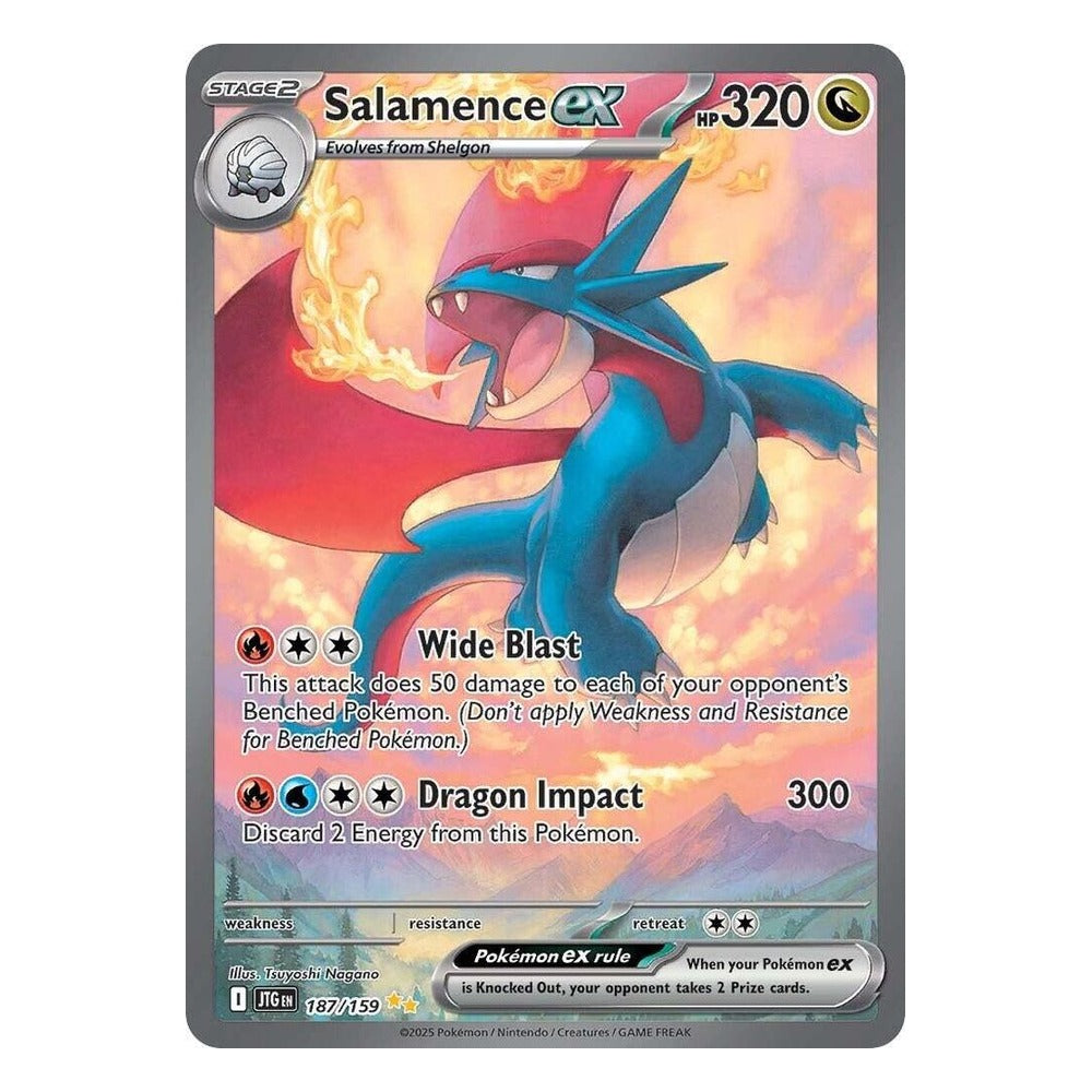 Salamence ex 187/159 Special Illustration Rare from Journey Together card scan