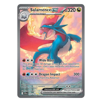 Salamence ex 187/159 Special Illustration Rare from Journey Together card scan