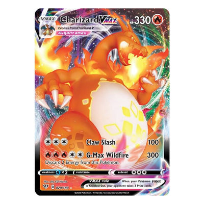 Charizard VMAX 020/189 from Darkness Ablaze card scan