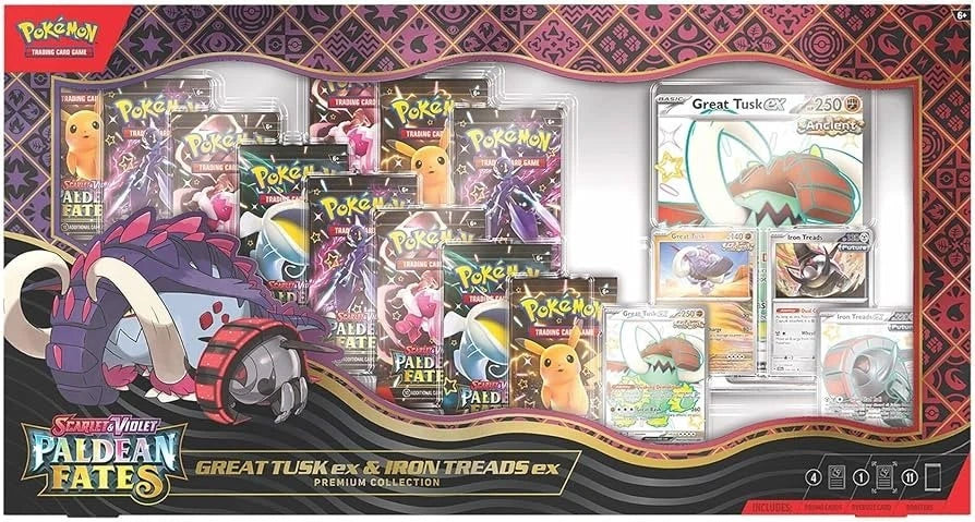Pokémon TCG: Paldean Fates Great Tusk ex & Iron Treads ex Premium Collection