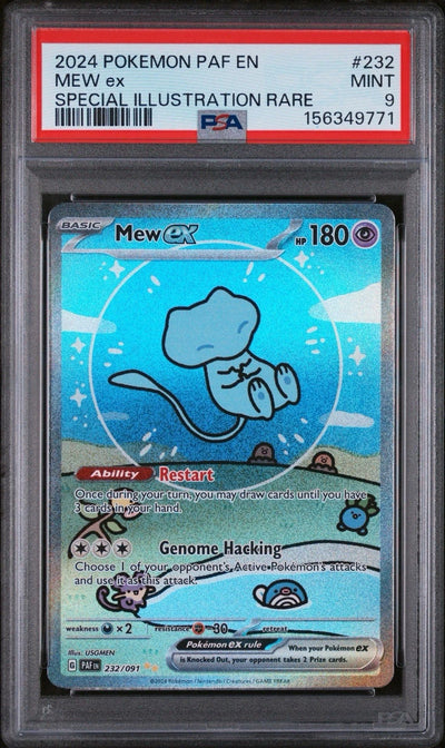 Pokémon TCG: Mew ex 232/091 SIR (Paldean Fates) — PSA 9