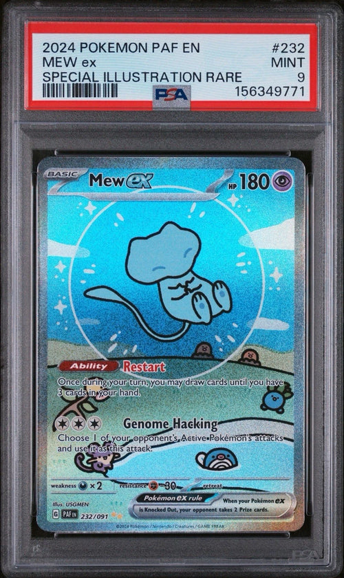 Pokémon TCG: Mew ex 232/091 SIR (Paldean Fates) — PSA 9